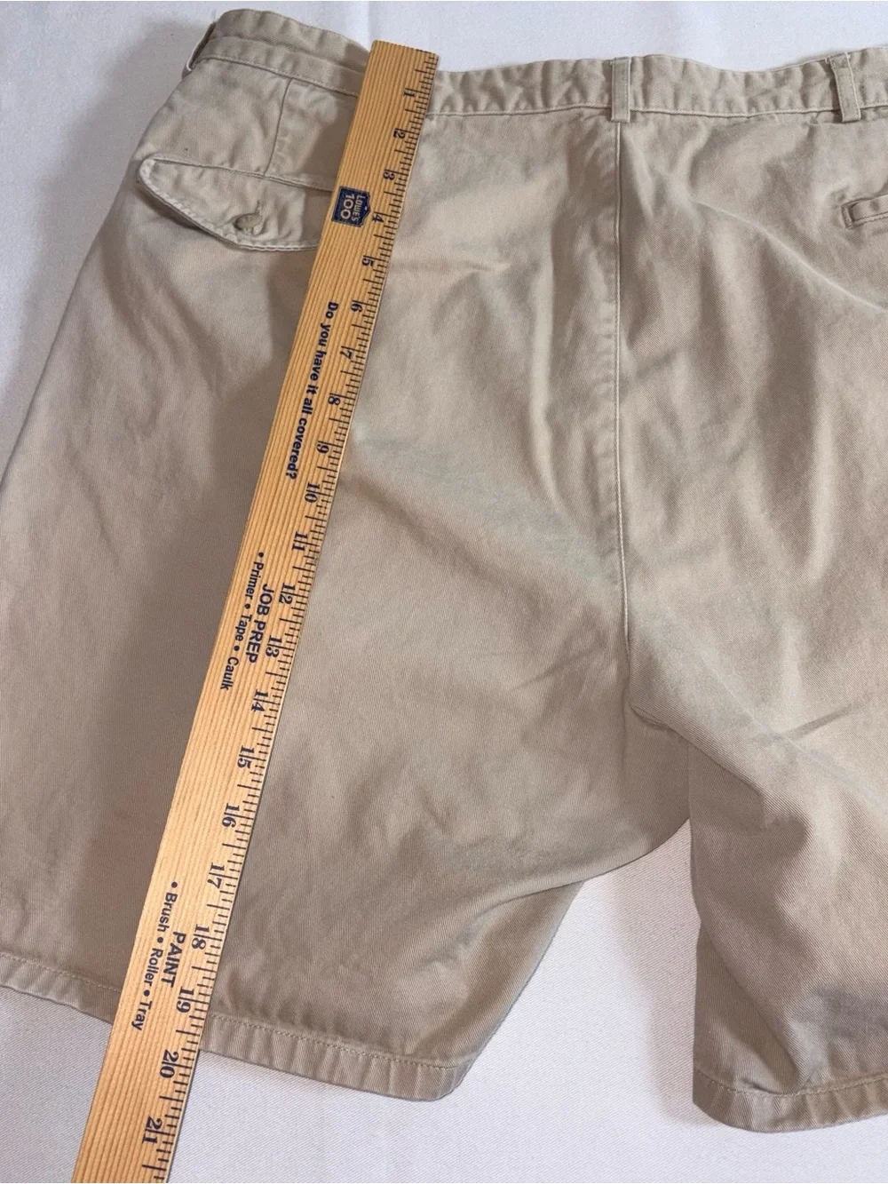 Polo Ralph Lauren Men's tan Khaki Pleated Shorts golf shorts cotton 40 inch